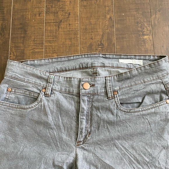 Eileen Fisher grey cropped jeans - Picture 4 of 6